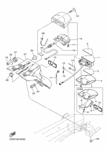 WR450F WR450FE Taillight unit ass`y