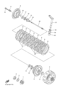 WR450F Сцепление