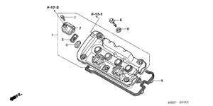 CB600F Крышка головки цилиндров
