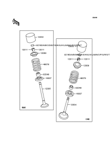  Rocker arms / valves