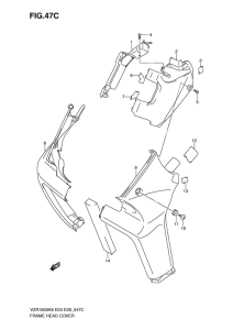 VZR1800 Frame head cover