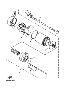 XT225 XT225R Стартерный мотор