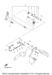 XVS950CR Вал переключения