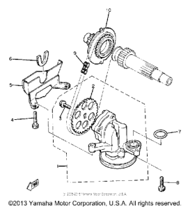 XJ650G Масляный насос
