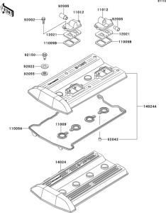 ZG1000 Крышка головки цилиндров