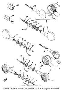 XS400G Поворотники