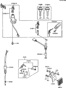 AR125S Замок зажигания