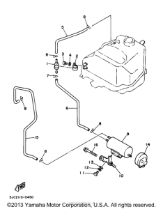 XV535JC Топливный бак