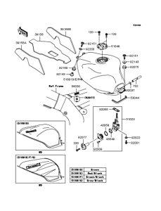 ZX900 Топливный бак