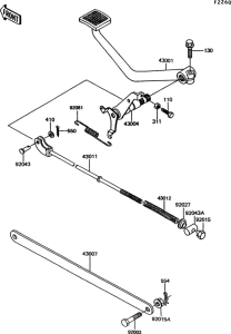 EX305 Педаль тормоза