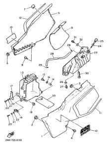 XT600 Боковые обтекатели