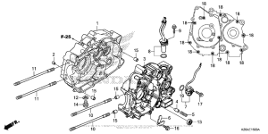 MSX125 Картер двигателя