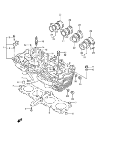 GSF600 Головка цилиндров