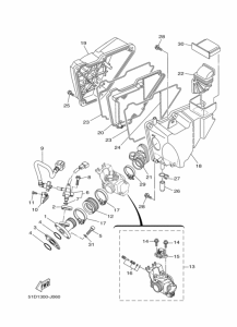 YBR125ED Впускная система