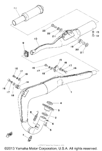 MX125C Выхлопная система