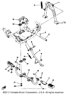 RD400C Stand - footrest