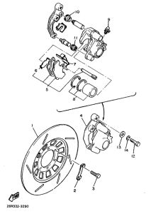 XV500 Vorderradbremssattel