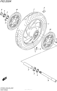 VL1500 Переднее колесо