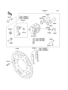 VN1600 Передний суппорт