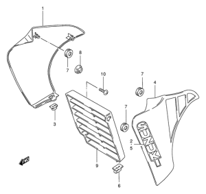 TS50 Frame front cover
