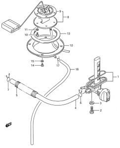 GSX600 Топливный кран