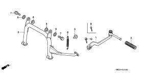 NH90 Stand / kick starter arm