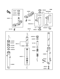 BJ250 Передняя вилка