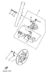 RD75LC Передний тормоз