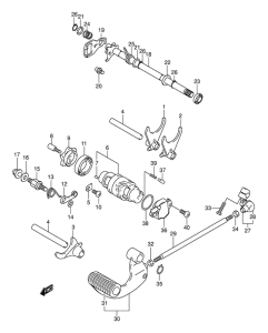 VL250 Переключение передач
