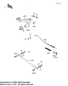 KDX80 Педаль тормоза