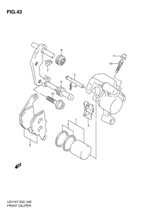 UG110 Передний суппорт