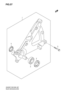 AN400 (ABS) Маятник задний