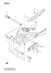 GSX1300BK (ABS) Rear swingingarm