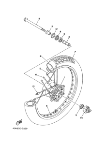 XV125S Переднее колесо
