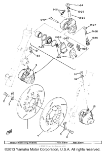 XS850SH Передний суппорт