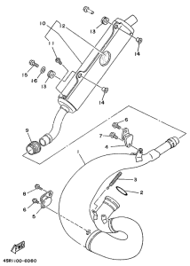 WR250Z Выхлопная система