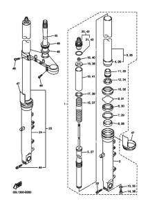 YZF-R6S Вилка передней оси