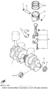 XJ600SGC Коленчатый вал и Поршень