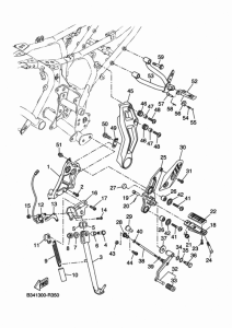 XSR700 Stand & footrest