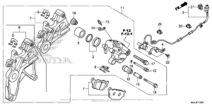 NC700X Задний суппорт