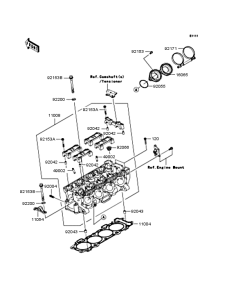 ZX1000 Головка цилиндров