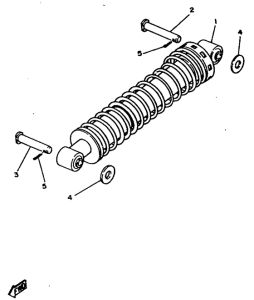 DT80 Suspension trasera