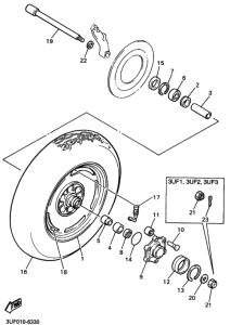 VMAX12 Заднее колесо в сборе