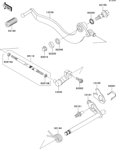 BN125 Механизм переключения передач