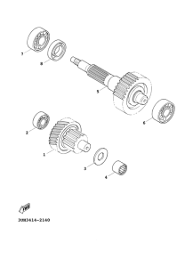 XC125FI Трансмиссия