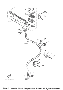 TW200E Главный тормозной цилиндр