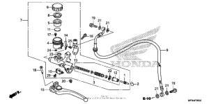 CB1000R Цилиндр сцепления