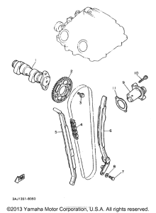 XT600EB Цепь механизма газораспределения