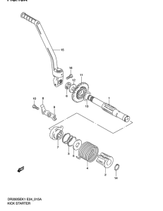DR200 Ножной стартер