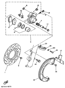 DT125E Передний тормоз